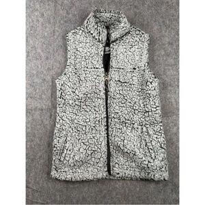 Boxercraft‎ Sherpa Vest Youth Large Gray Pockets Cozy Outdoor Winter Full-Zip